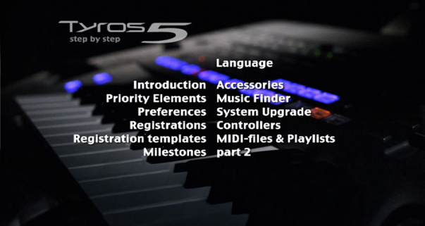 Menu screenshot – Part 1