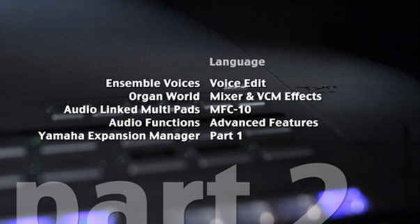 Menu screenshot – Part 2